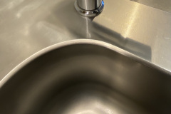 Fugenlos eingeschweißtes Spülbecken