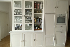 Vitrinenschrank mit Kühl- & Gefrierschrank